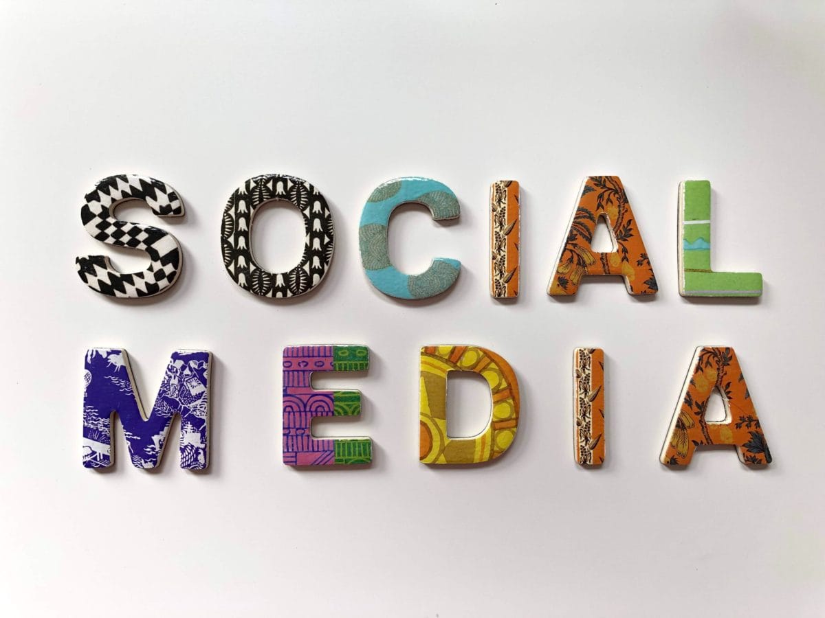 Social Media lettering