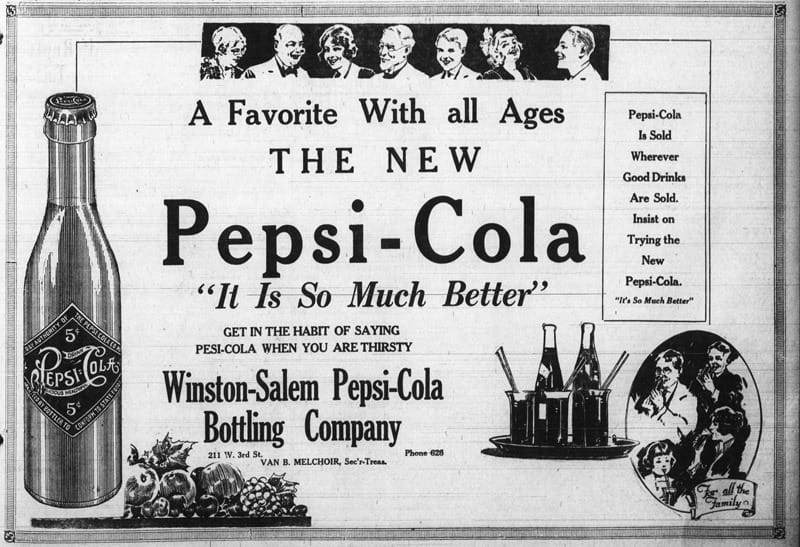 Vintage Pepsi Cola Ad