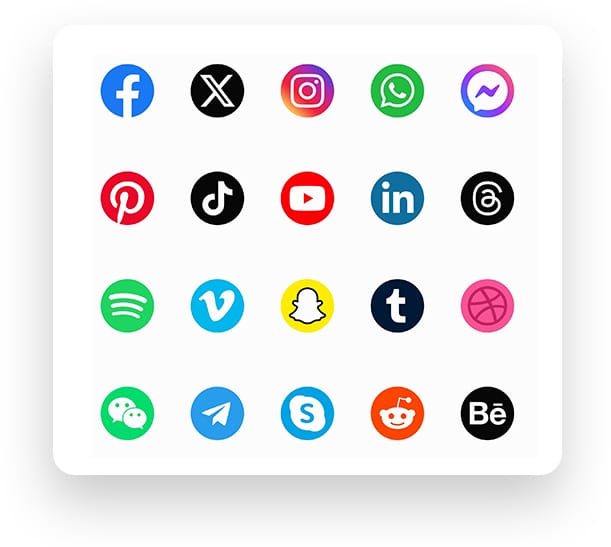 social media logos