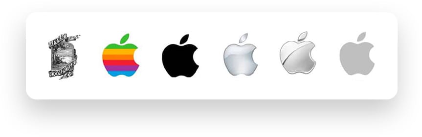 apple logo evolution