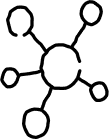 symbol of a molecule illustration