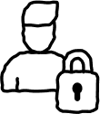 person and a lock illustration