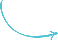 A light blue, curved arrow pointing down and to the right on a transparent background.