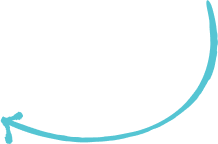 A light blue curved arrow pointing upward and to the right on a transparent background.