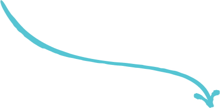 A curved, light blue arrow points downward and to the right, ending with a small flourish at the tip—perfect for illustrating growth or direction in visual materials for B2B brands.